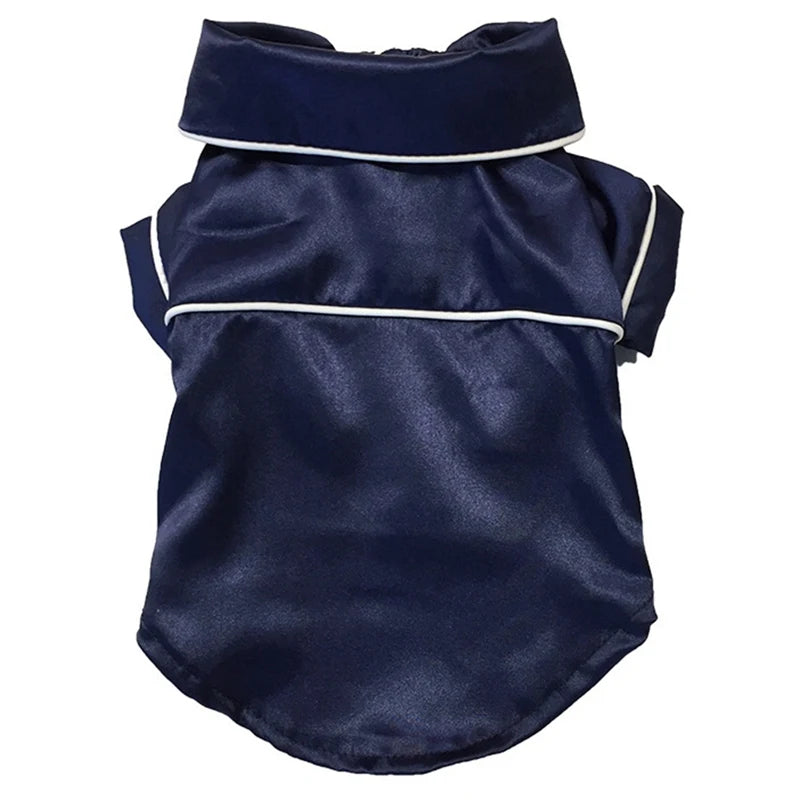 Summer Soft Silk French Bulldog Pajamas – Pet Sleepwear for Small Dogs and Cats