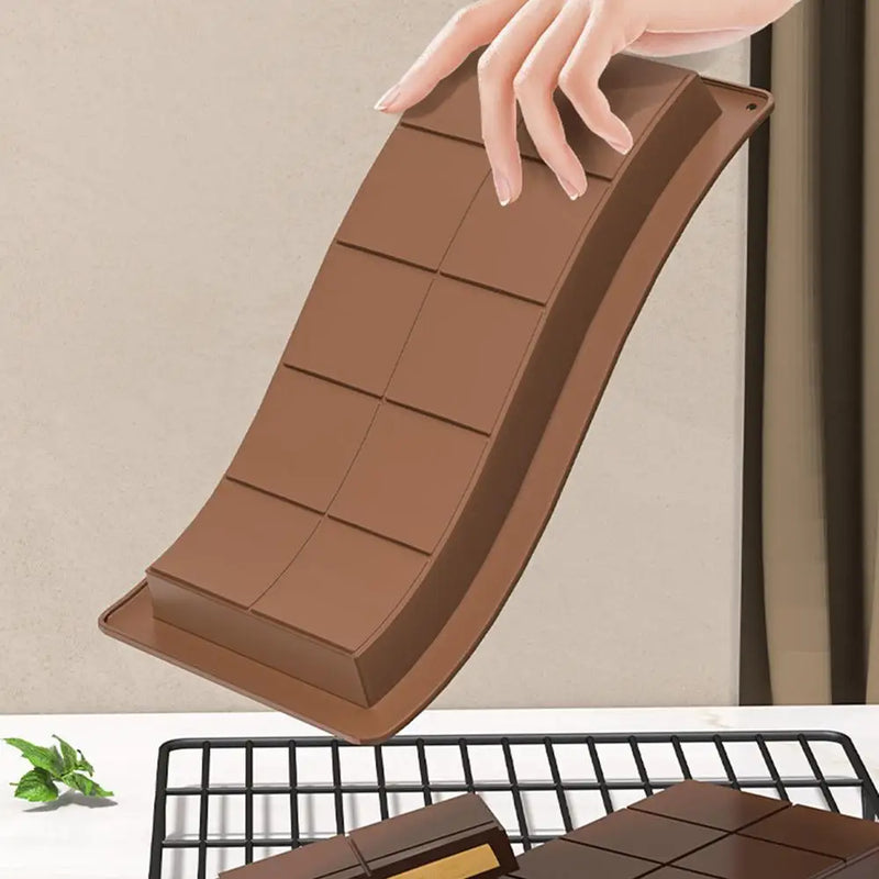 Silicone Chocolate Mold Candy Bar Mold Deep 10 Grids Candy Easy Release Mold Cake Mold Kitchen Gadget Baking Tool For Home
