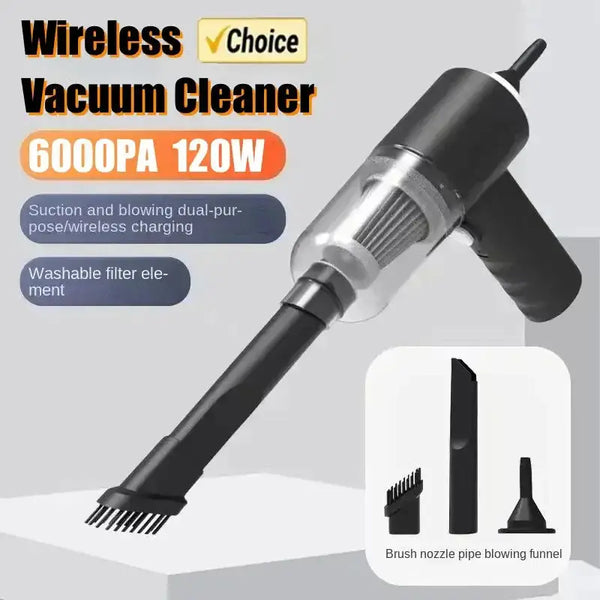 2028 Portable Handheld Vacuum Cleaner – 9000Pa Powerful Suction, Multi-Purpose for Car & Home Use