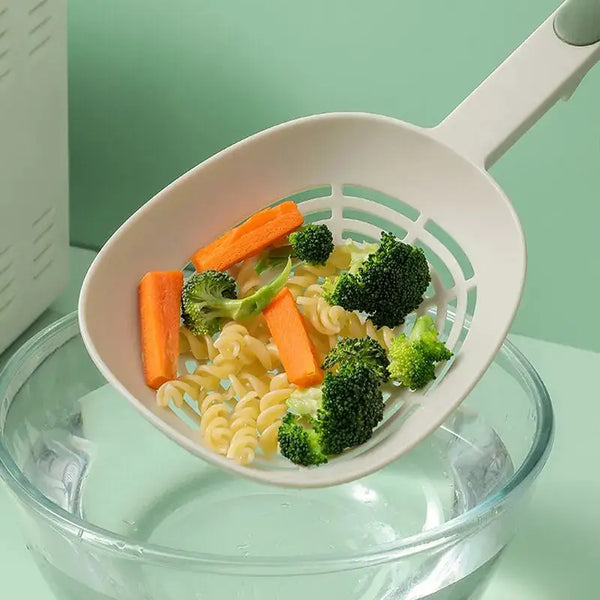 Leak-Proof Kitchen Pasta Spoon – Long Handle, Food-Grade, Heat-Resistant, Ideal for Spaghetti, Dumplings & More