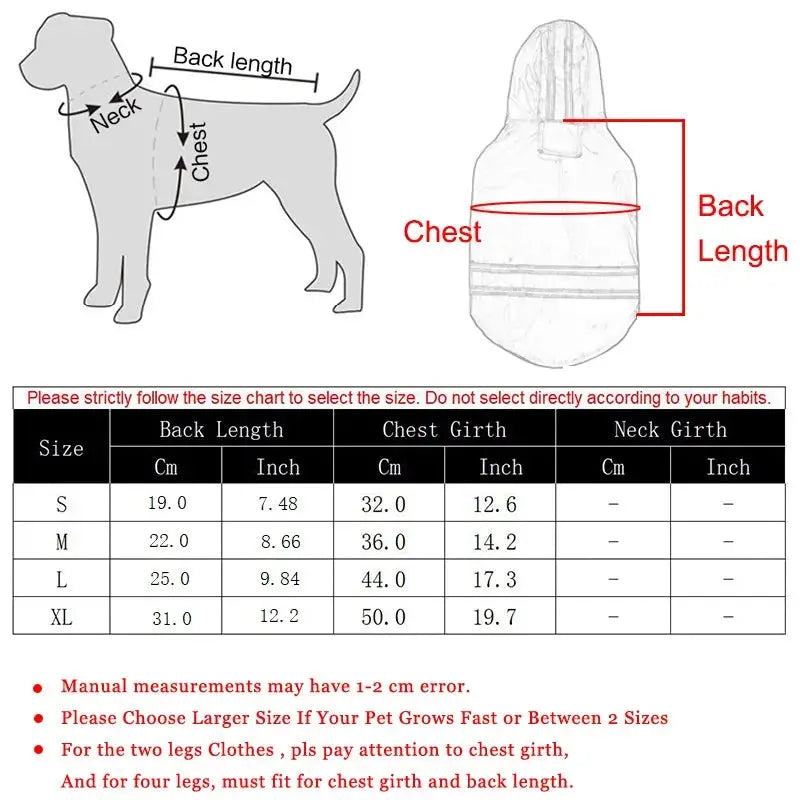 Bulk Pet Raincoats – Waterproof Hooded Jackets for Dogs and Cats, PU Material (S–XL)
