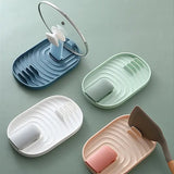 Stylish. Practical. Space-Saving. Polychrome Foldable Nordic-Style Pot Lid & Utensil Holder