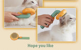 Pumpkin Cat Brush Comb For Pet Grooming Removes Loose Underlayers Tangled Hair Remover Brush Pet Hair Shedding Self Cleaning