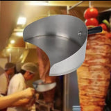 Meat Catcher Pan Large Capacity Barbecue Shovel Handheld Rotisserie Catcher Pan For Shawarma Machine Doner Kebab Grill