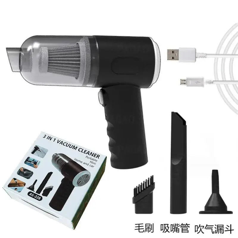 2028 Portable Handheld Vacuum Cleaner – 9000Pa Powerful Suction, Multi-Purpose for Car & Home Use