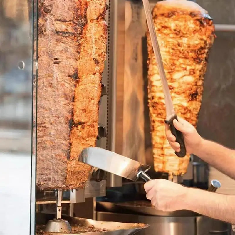 Meat Catcher Pan Large Capacity Barbecue Shovel Handheld Rotisserie Catcher Pan For Shawarma Machine Doner Kebab Grill