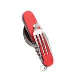 Tablespoon Set 4 In 1 Foldable Spoon Knife Fork4-in-1 Foldable Tableware Set – Stainless Steel Spoon, Knife, Fork & Bottle Opener – Compact Pocket Kit for Outdoor Use