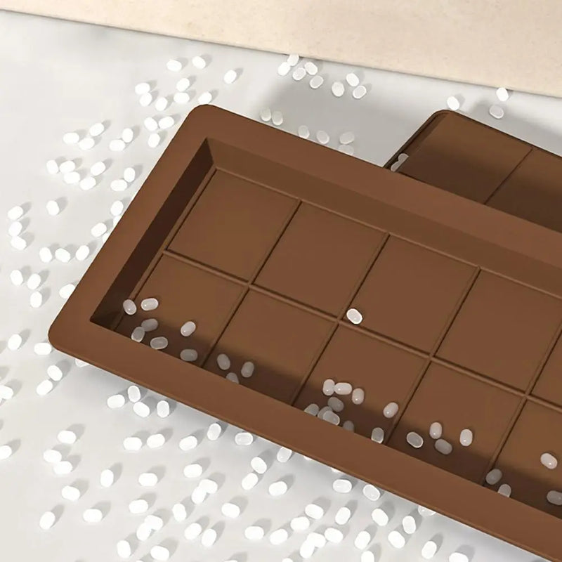 Silicone Chocolate Mold Candy Bar Mold Deep 10 Grids Candy Easy Release Mold Cake Mold Kitchen Gadget Baking Tool For Home
