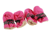 4pcs Waterproof Winter Dog Boots for Small Dogs – Warm Non-Slip Puppy Shoes for Outdoor Protection