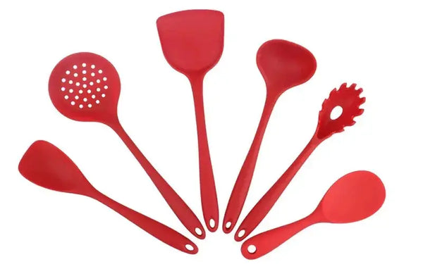 1PC Random Color Silicone Cooking Utensil – Spatula/Scraper for Meat, Eggs, Pizza & More – Heat-Resistant Kitchen Tool