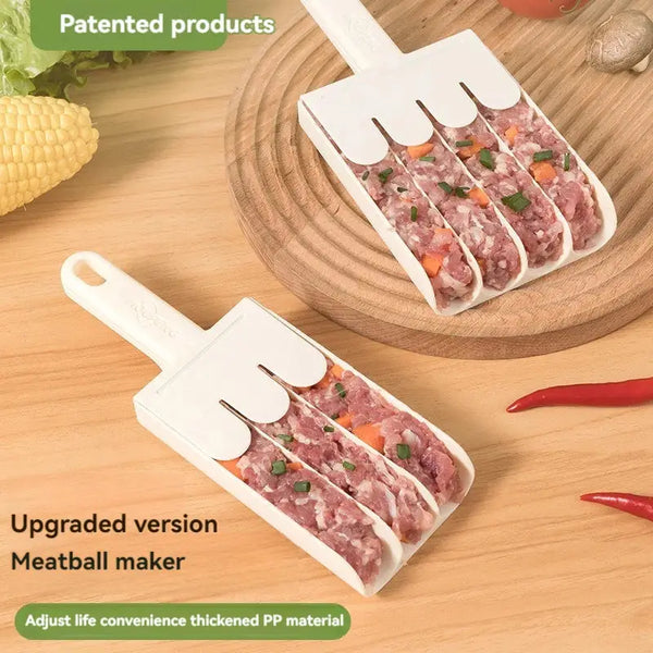 4-Piece Meatball Maker Set – Molds for Fish Balls, Shrimp Sliders, Dumplings & Stuffed Meatballs – Kitchen Tool Kit