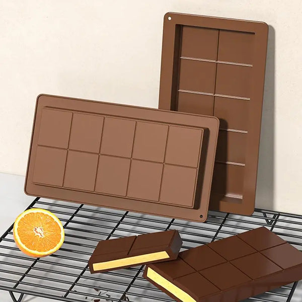 Silicone Chocolate Mold Candy Bar Mold Deep 10 Grids Candy Easy Release Mold Cake Mold Kitchen Gadget Baking Tool For Home