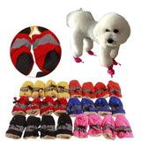 4pcs Waterproof Winter Dog Boots for Small Dogs – Warm Non-Slip Puppy Shoes for Outdoor Protection