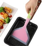 1PC Random Color Silicone Cooking Utensil – Spatula/Scraper for Meat, Eggs, Pizza & More – Heat-Resistant Kitchen Tool