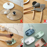 Stylish. Practical. Space-Saving. Polychrome Foldable Nordic-Style Pot Lid & Utensil Holder