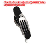 Tablespoon Set 4 In 1 Foldable Spoon Knife Fork4-in-1 Foldable Tableware Set – Stainless Steel Spoon, Knife, Fork & Bottle Opener – Compact Pocket Kit for Outdoor Use