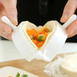 7cm/8cm/10cm Manual Dumpling Maker Set – Plastic Molds for Quick and Easy Dumpling Making – Kitchen Household Tool Clip