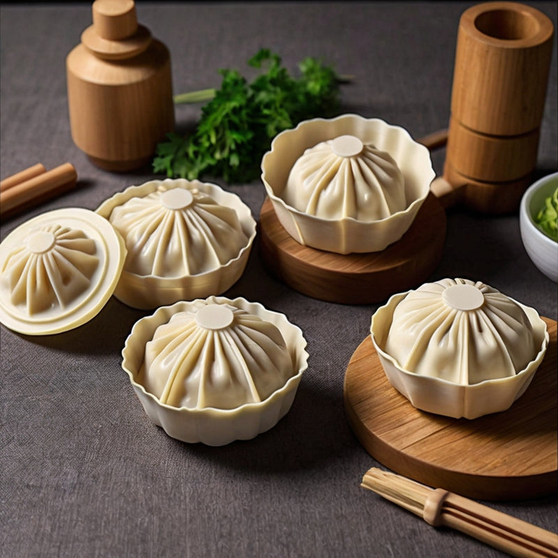 7cm/8cm/10cm Manual Dumpling Maker Set – Plastic Molds for Quick and Easy Dumpling Making – Kitchen Household Tool Clip